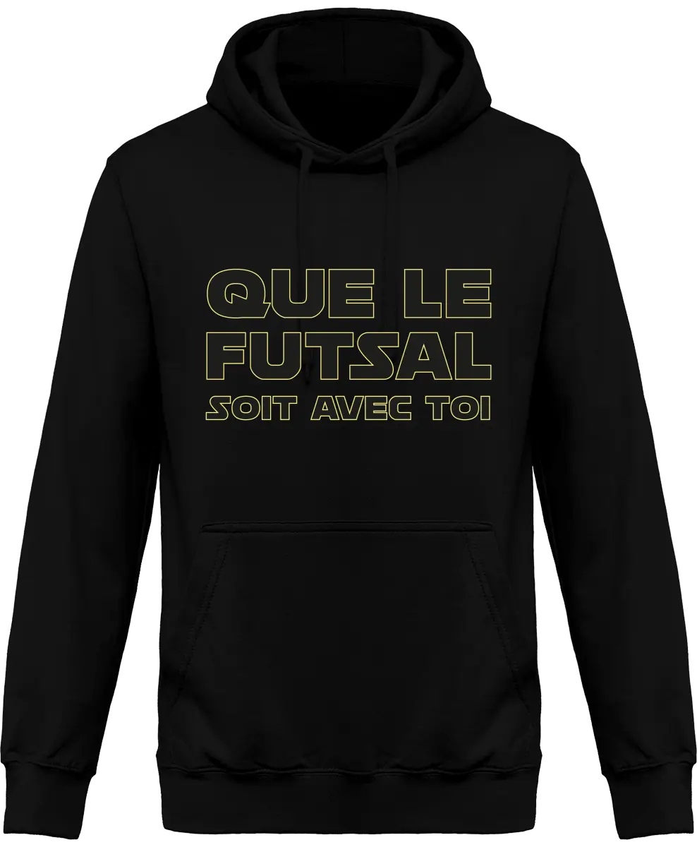 Sweat à capuche Foot "Que le futsal soit avec toi" | Mixte - French Humour