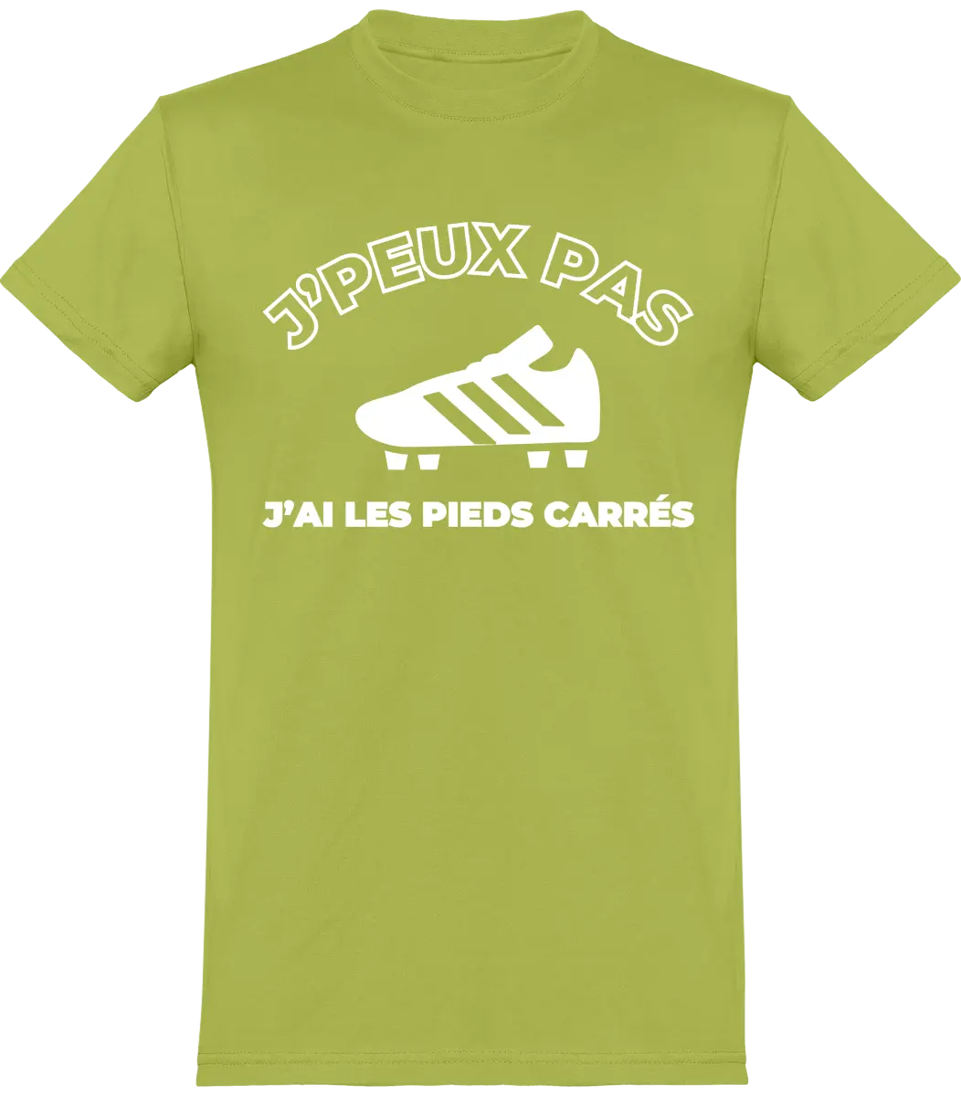 T-shirt Foot "J'peux pas j'ai les pieds carrés" | Mixte - French Humour