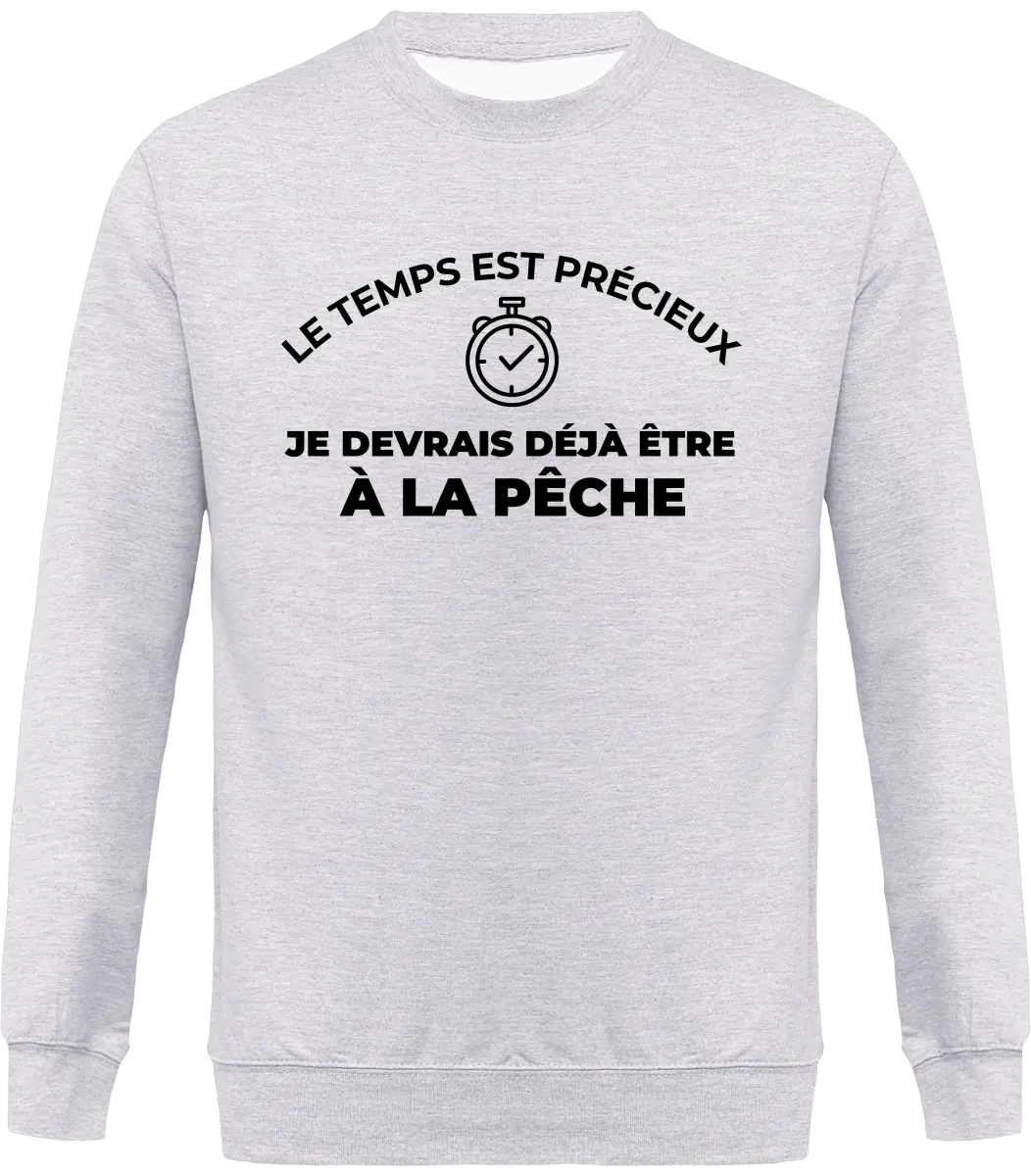 Sweat pêcheur "Si ça mord pas tu peux toujours bouffer l'appât" | Mixte - French Humour