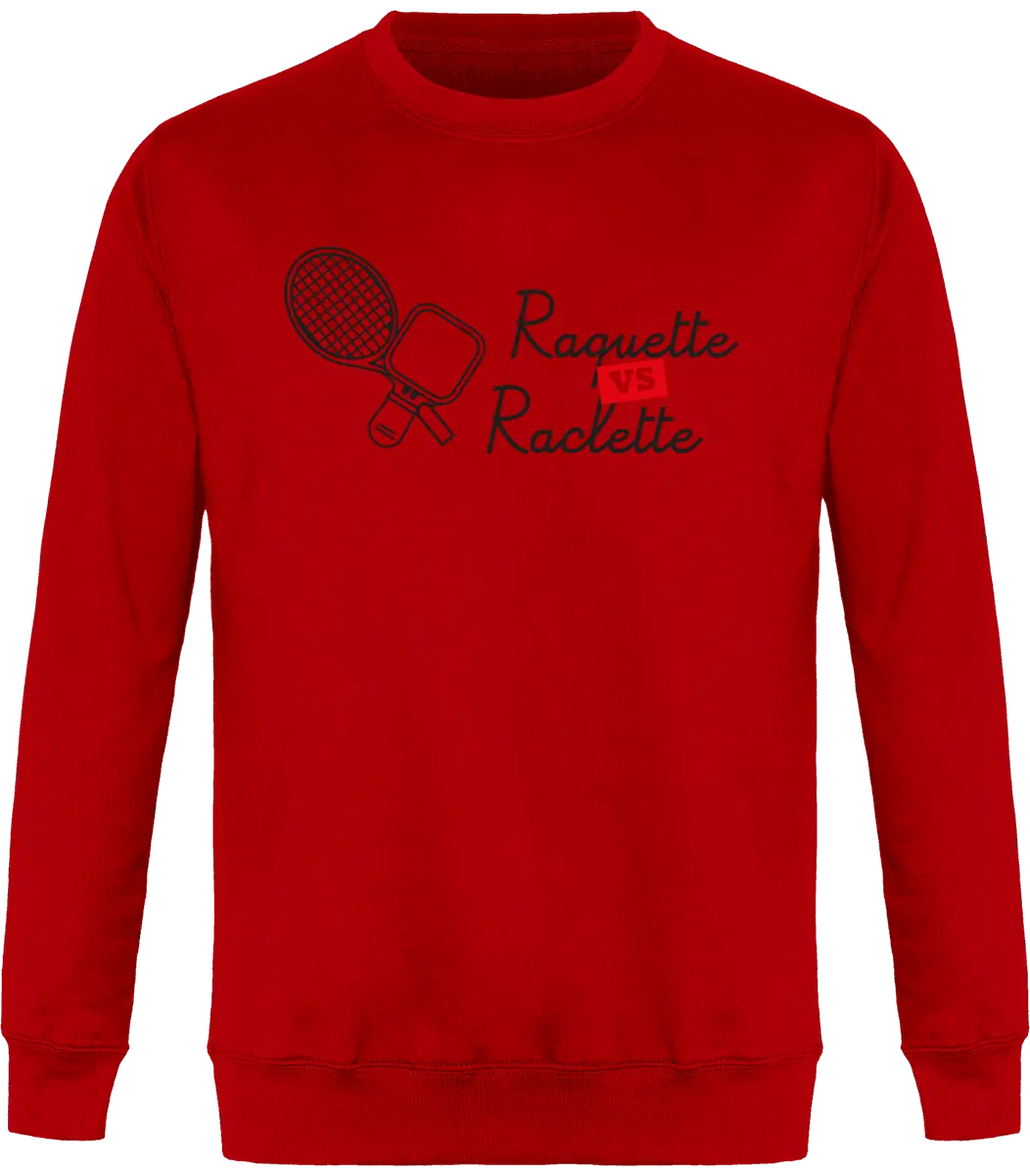 Sweat Tennis "Raquette Vs Raclette" | Mixte - French Humour