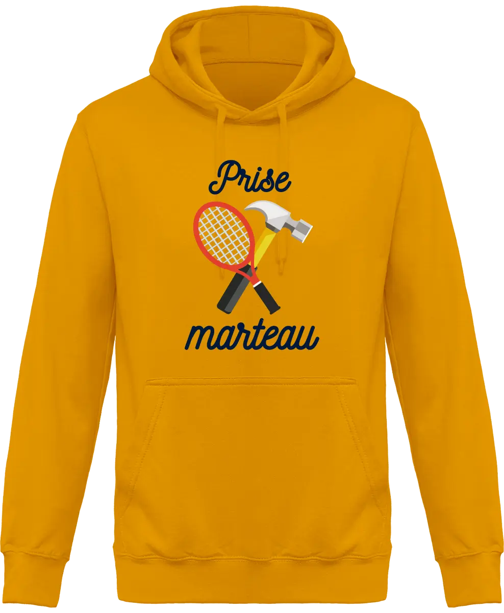 Sweat à capuche Tennis "Prise Marteau" | Mixte - French Humour