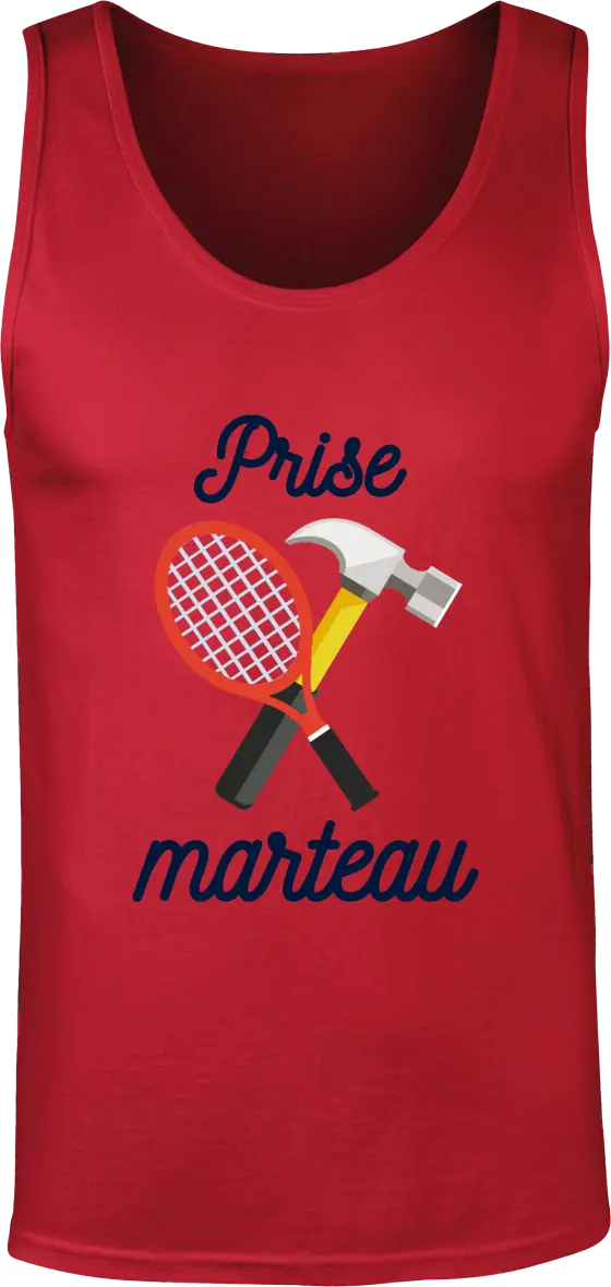 Débardeur Tennis "Prise Marteau" | Mixte - French Humour