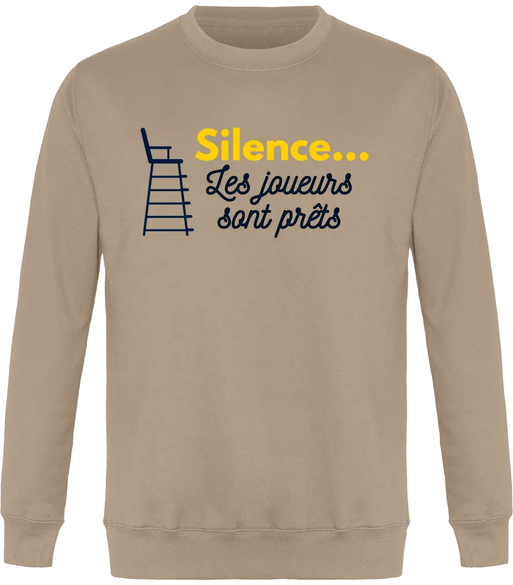 Sweat Tennis "Silence les joueurs sont prêts " | Mixte - French Humour