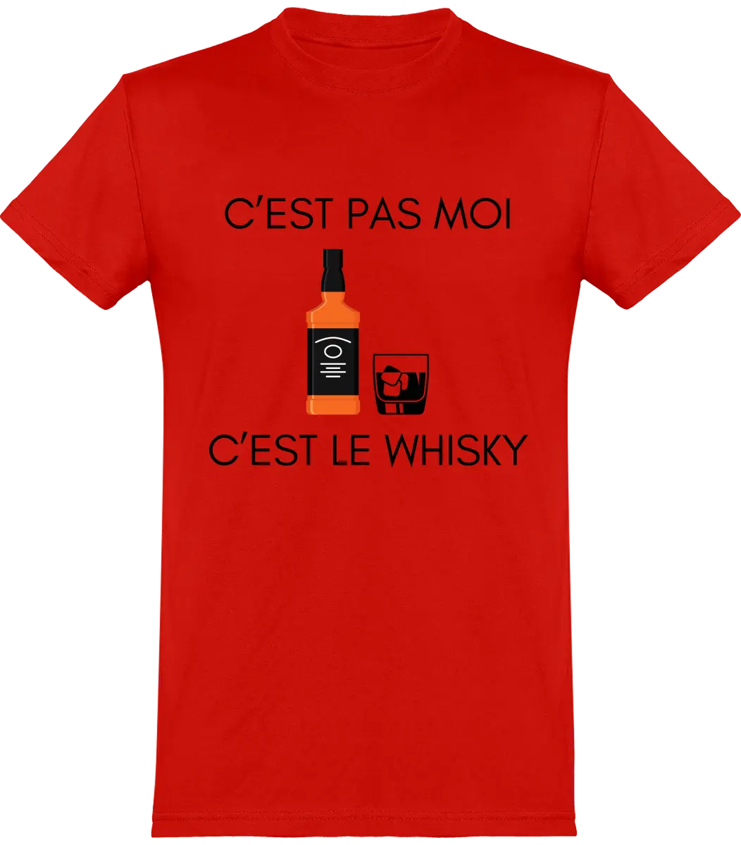 T-shirt Whisky "C'est pas moi c'est le whisky" | Mixte - French Humour