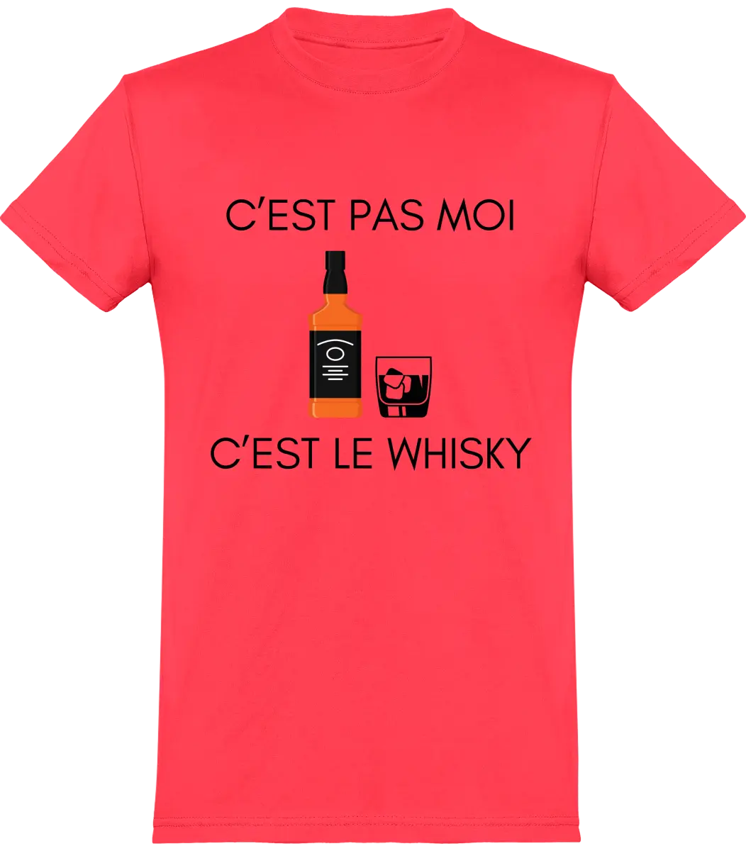 T-shirt Whisky "C'est pas moi c'est le whisky" | Mixte - French Humour