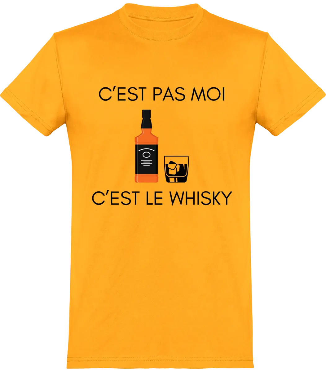 T-shirt Whisky "C'est pas moi c'est le whisky" | Mixte - French Humour