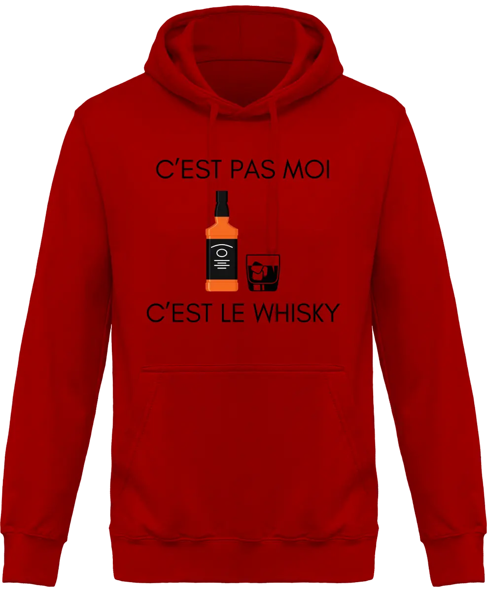 Sweat à capuche Whisky "C'est pas moi c'est le whisky" | Mixte - French Humour