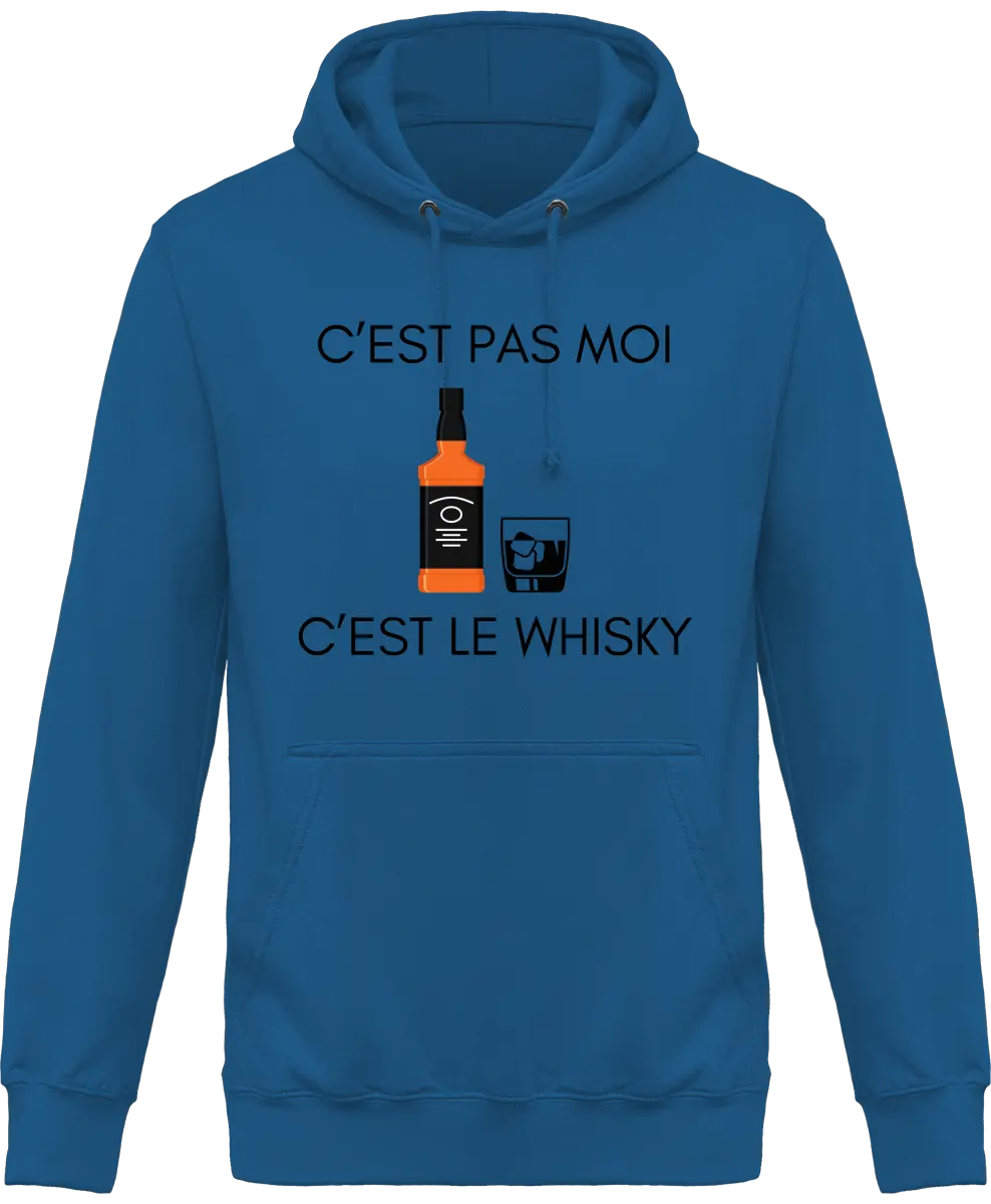 Sweat à capuche Whisky "C'est pas moi c'est le whisky" | Mixte - French Humour