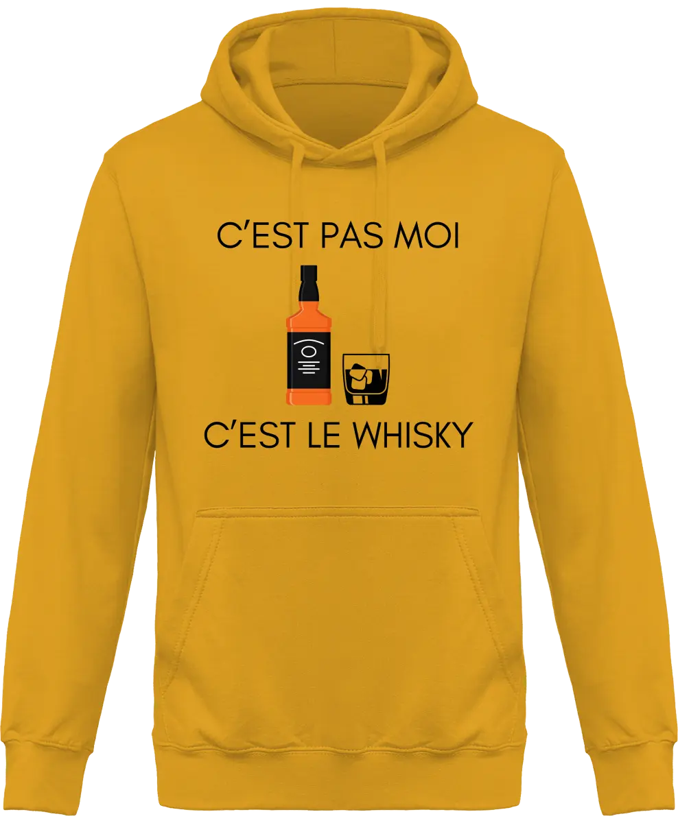 Sweat à capuche Whisky "C'est pas moi c'est le whisky" | Mixte - French Humour