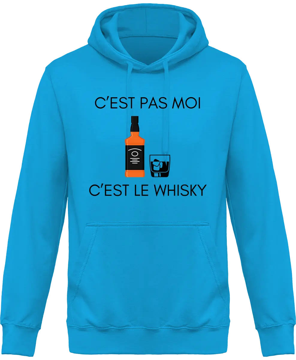 Sweat à capuche Whisky "C'est pas moi c'est le whisky" | Mixte - French Humour