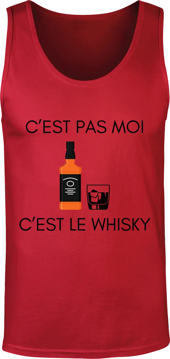 Débardeur Whisky "C'est pas moi c'est le whisky" | Mixte - French Humour