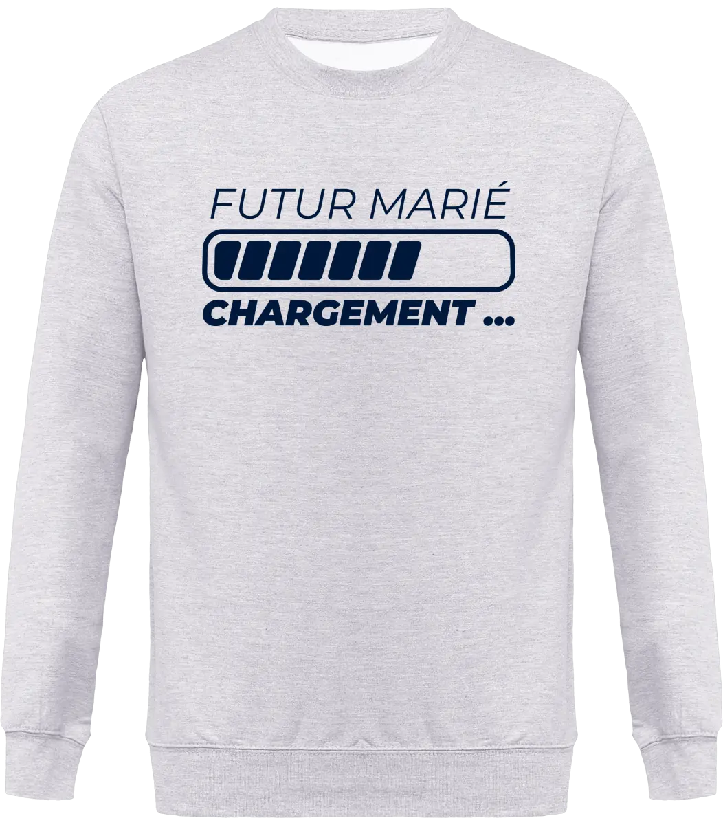 Sweat EVG "Futur marié chargement" | Mixte - French Humour