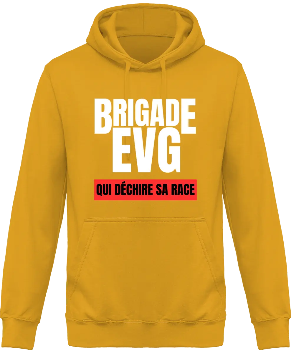 Sweat à capuche EVG "Brigade EVG" | Mixte - French Humour