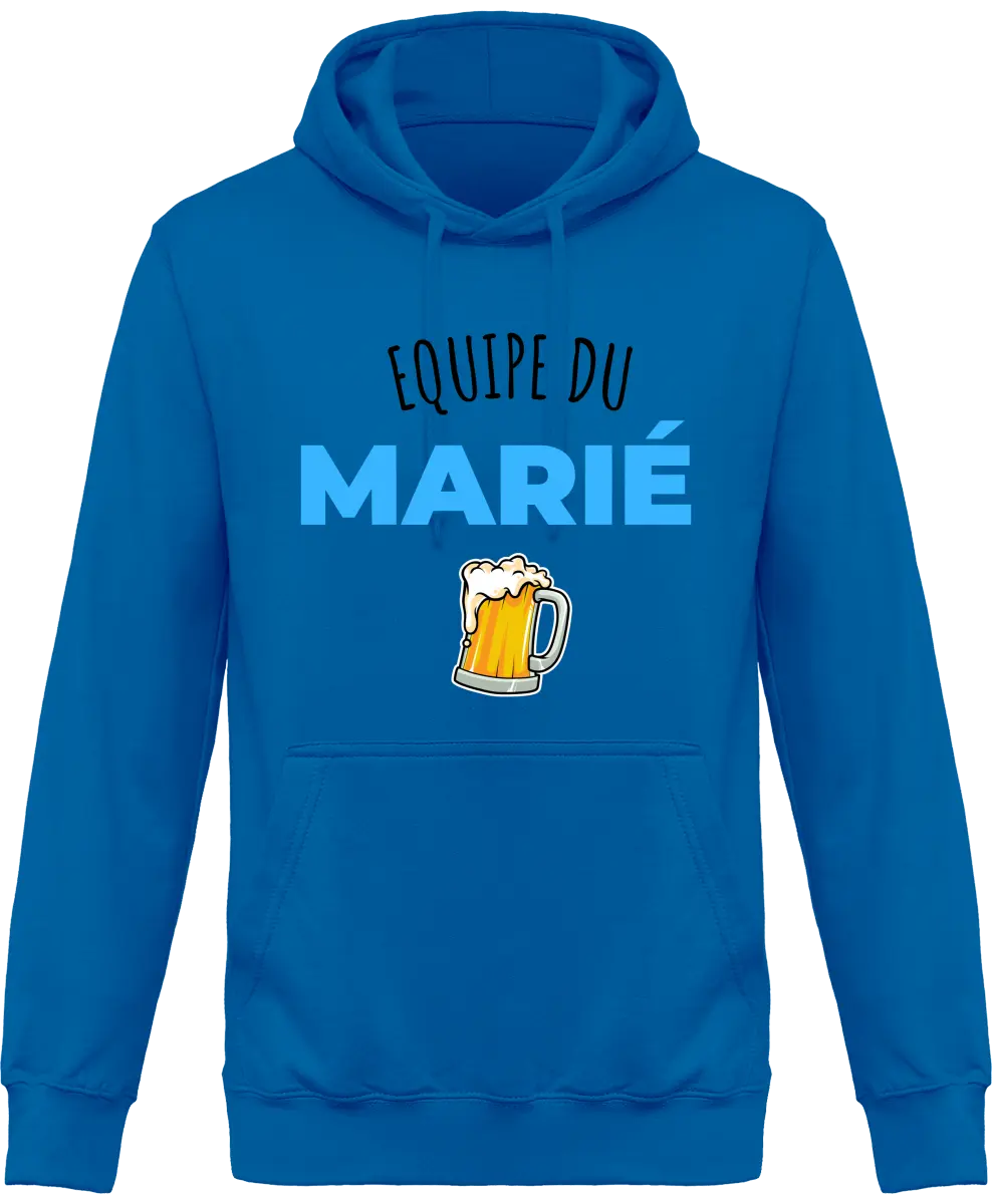 Sweat à capuche EVG "Équipe du marié" | Mixte - French Humour