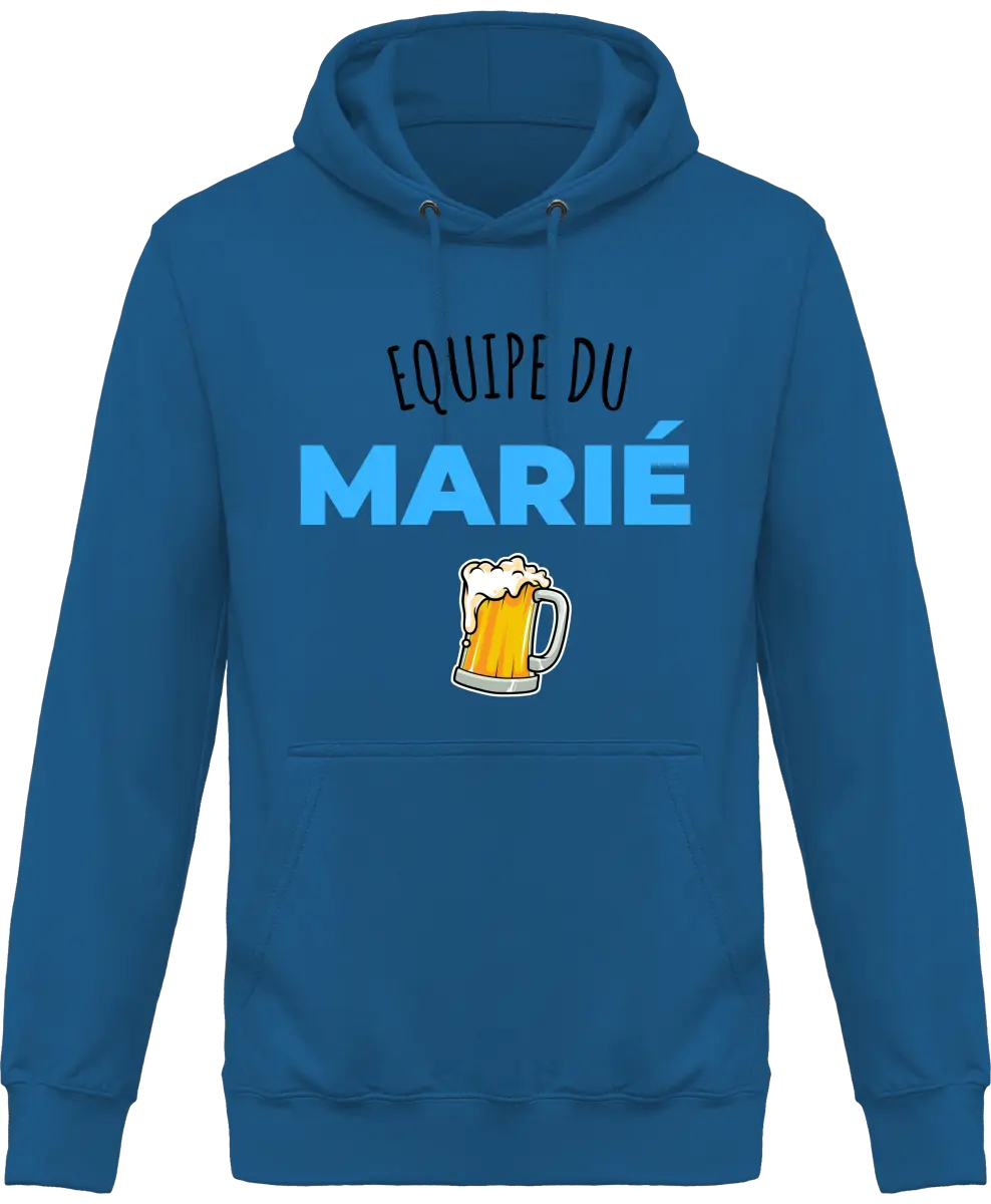 Sweat à capuche EVG "Équipe du marié" | Mixte - French Humour