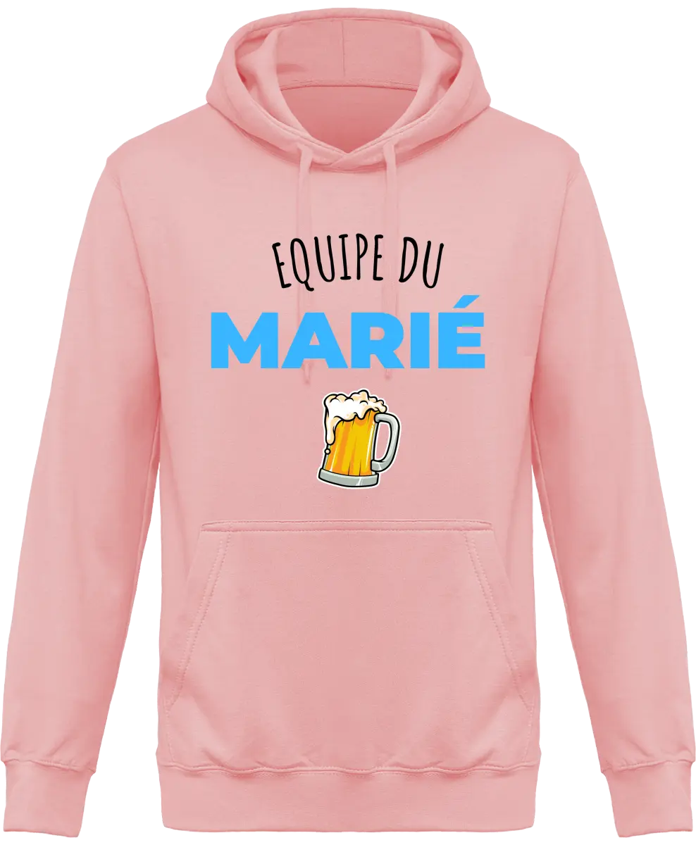 Sweat à capuche EVG "Équipe du marié" | Mixte - French Humour