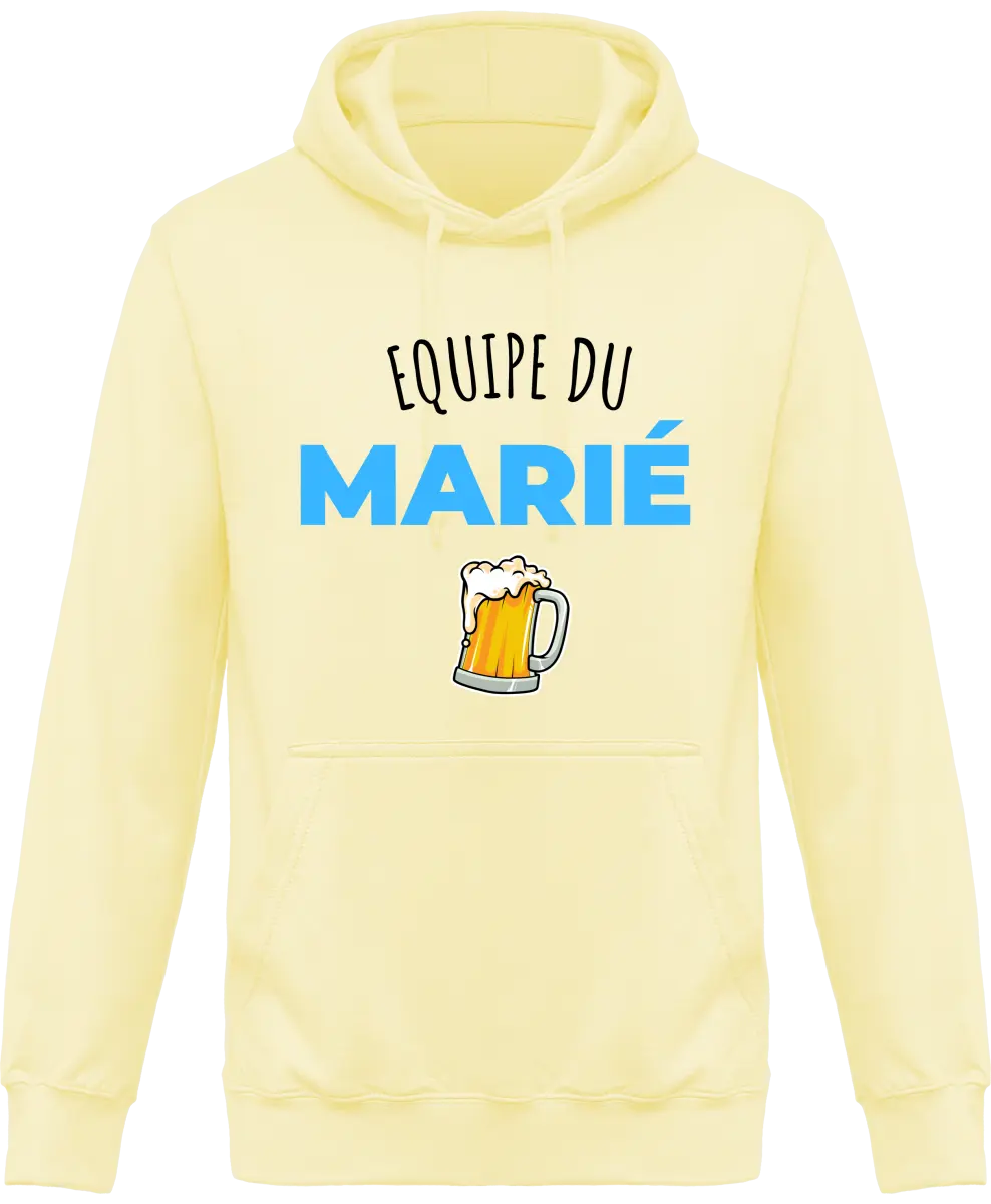 Sweat à capuche EVG "Équipe du marié" | Mixte - French Humour