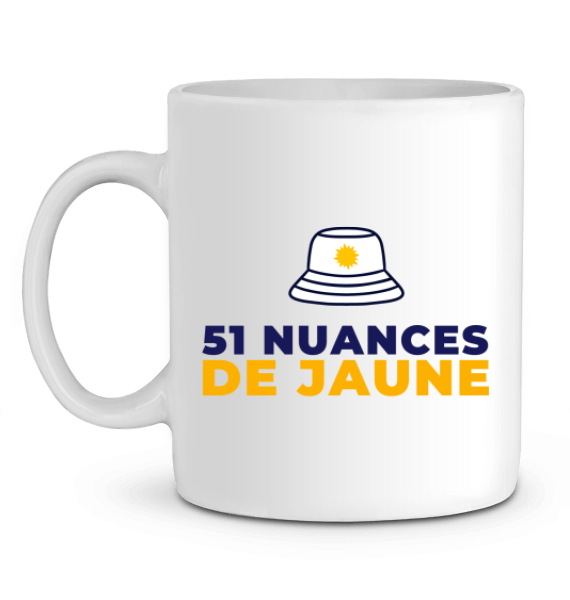 Mug Pastis "51 nuances de jaune"