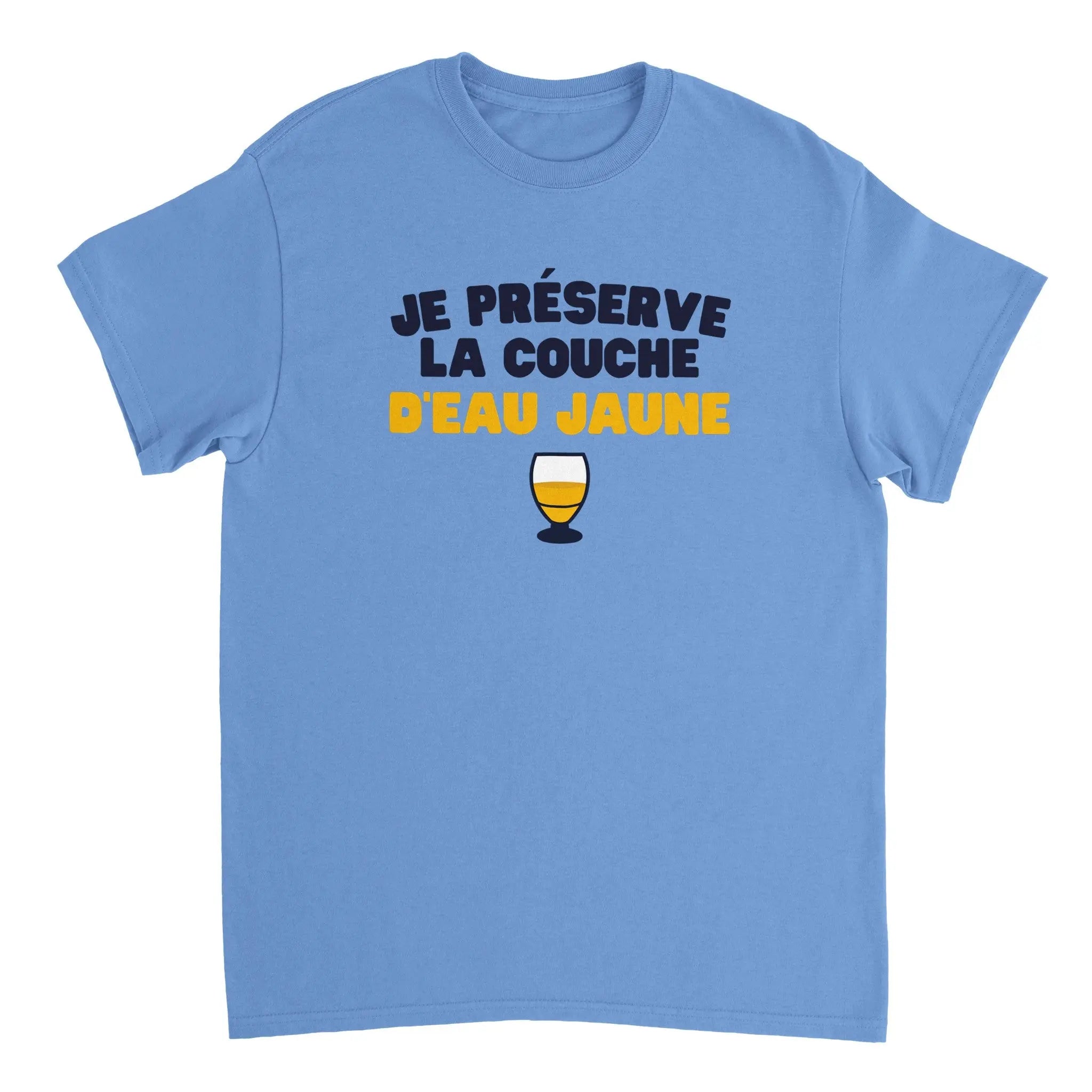 T-shirt Pastis "Je préserve la couche d'eau jaune" | Mixte French Humour