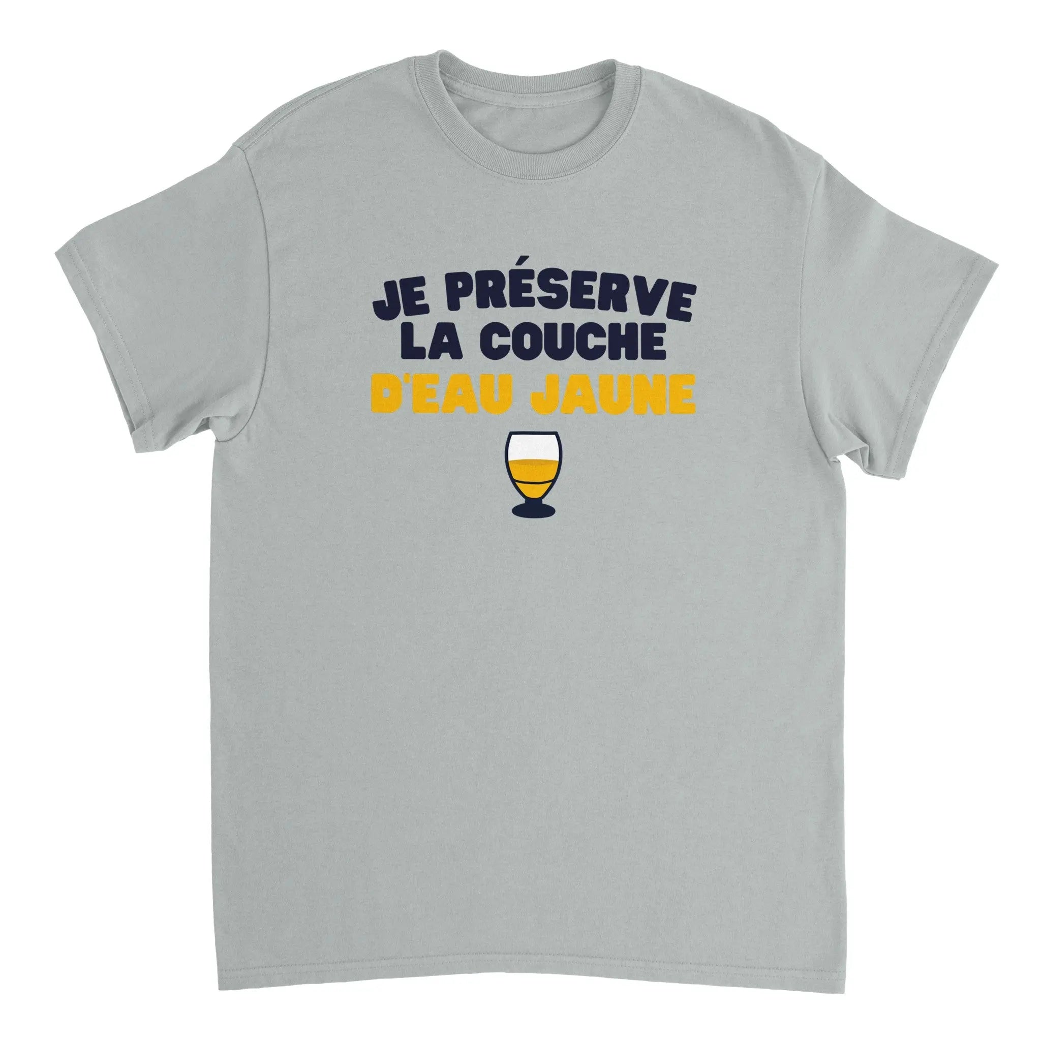 T-shirt Pastis "Je préserve la couche d'eau jaune" | Mixte French Humour