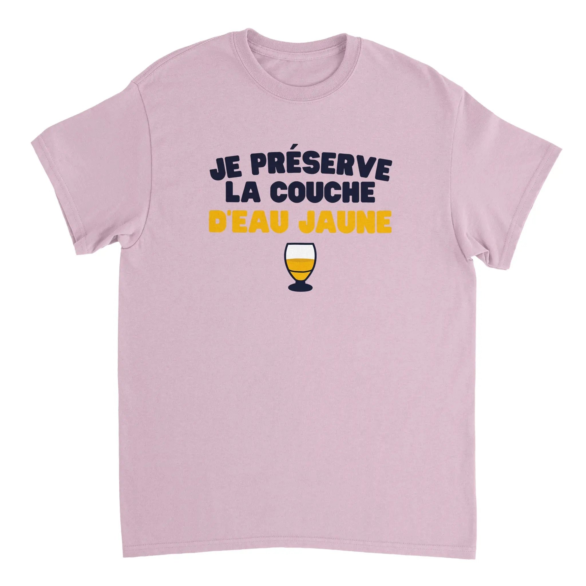 T-shirt Pastis "Je préserve la couche d'eau jaune" | Mixte French Humour