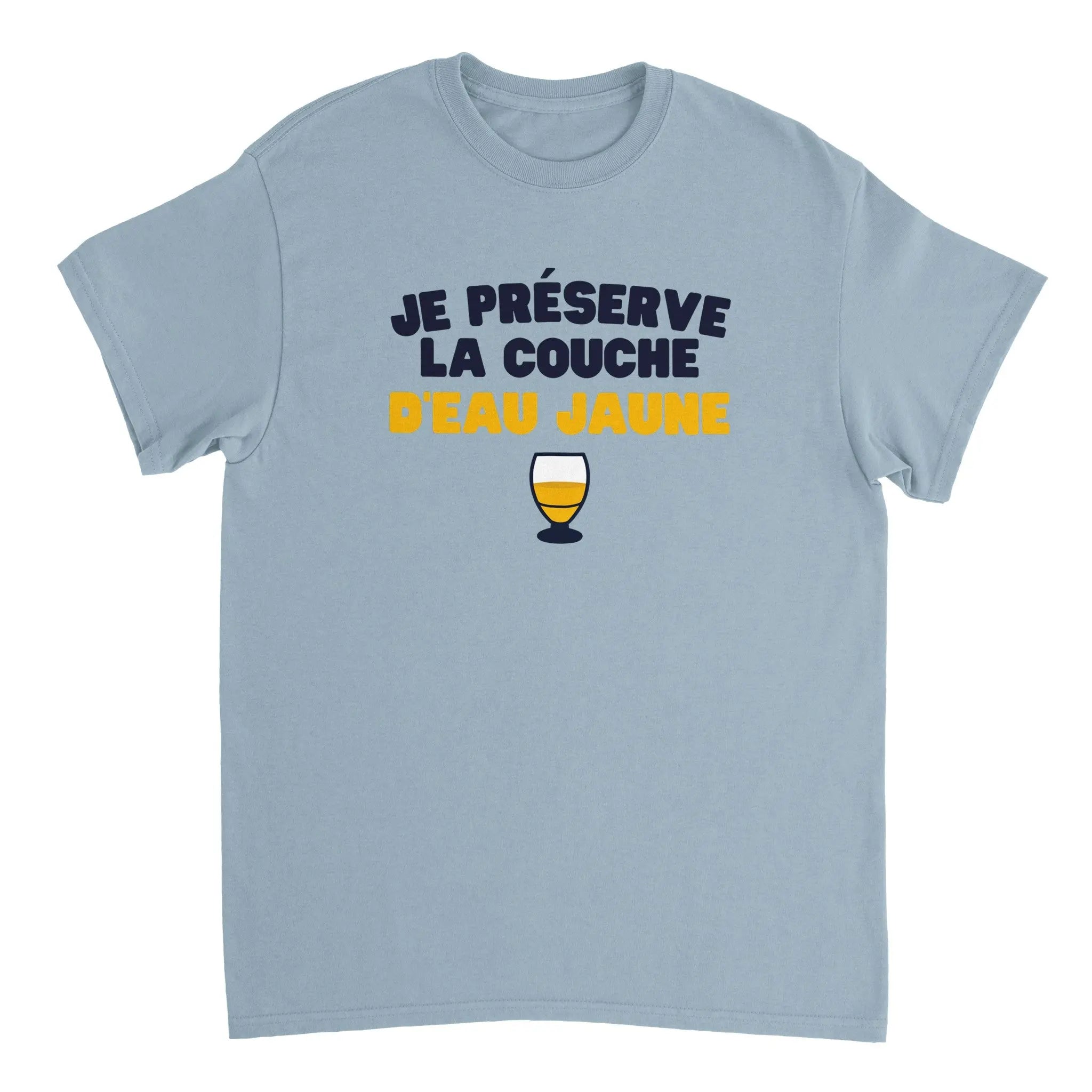 T-shirt Pastis "Je préserve la couche d'eau jaune" | Mixte French Humour