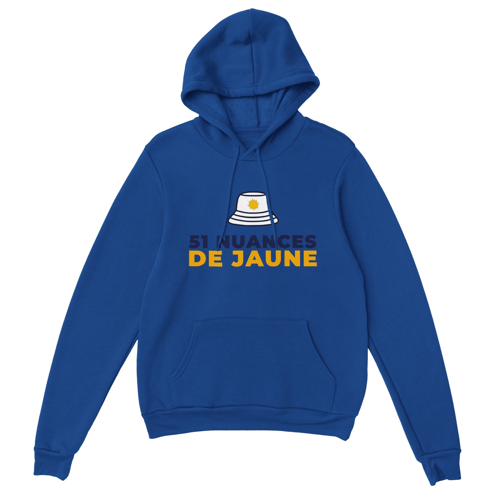 Sweat à capuche pastis "51 nuances de jaune" | Mixte