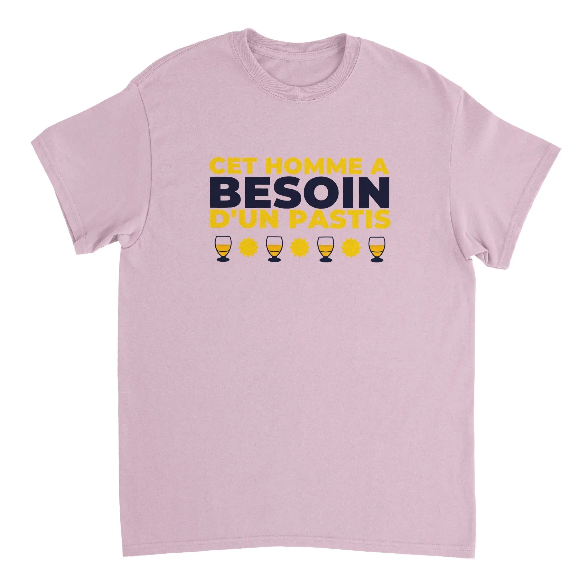 T-shirt Pastis "Cet homme a besoin d'un pastis" | Mixte French Humour