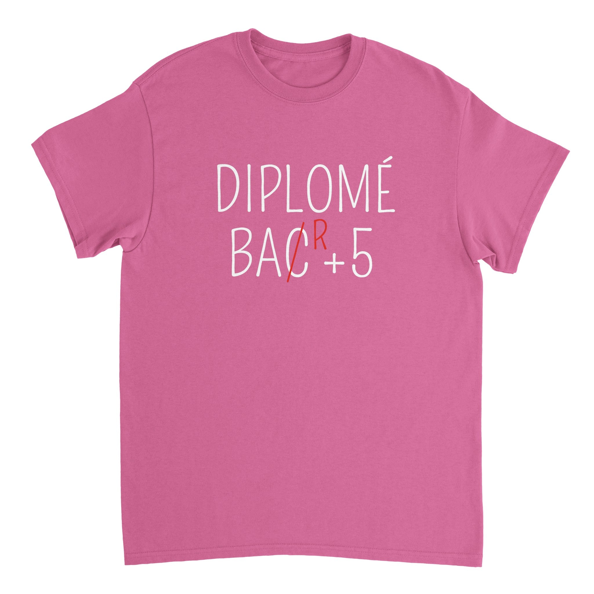 T-shirt Apéro "Diplômé Bar+5" | Mixte French Humour