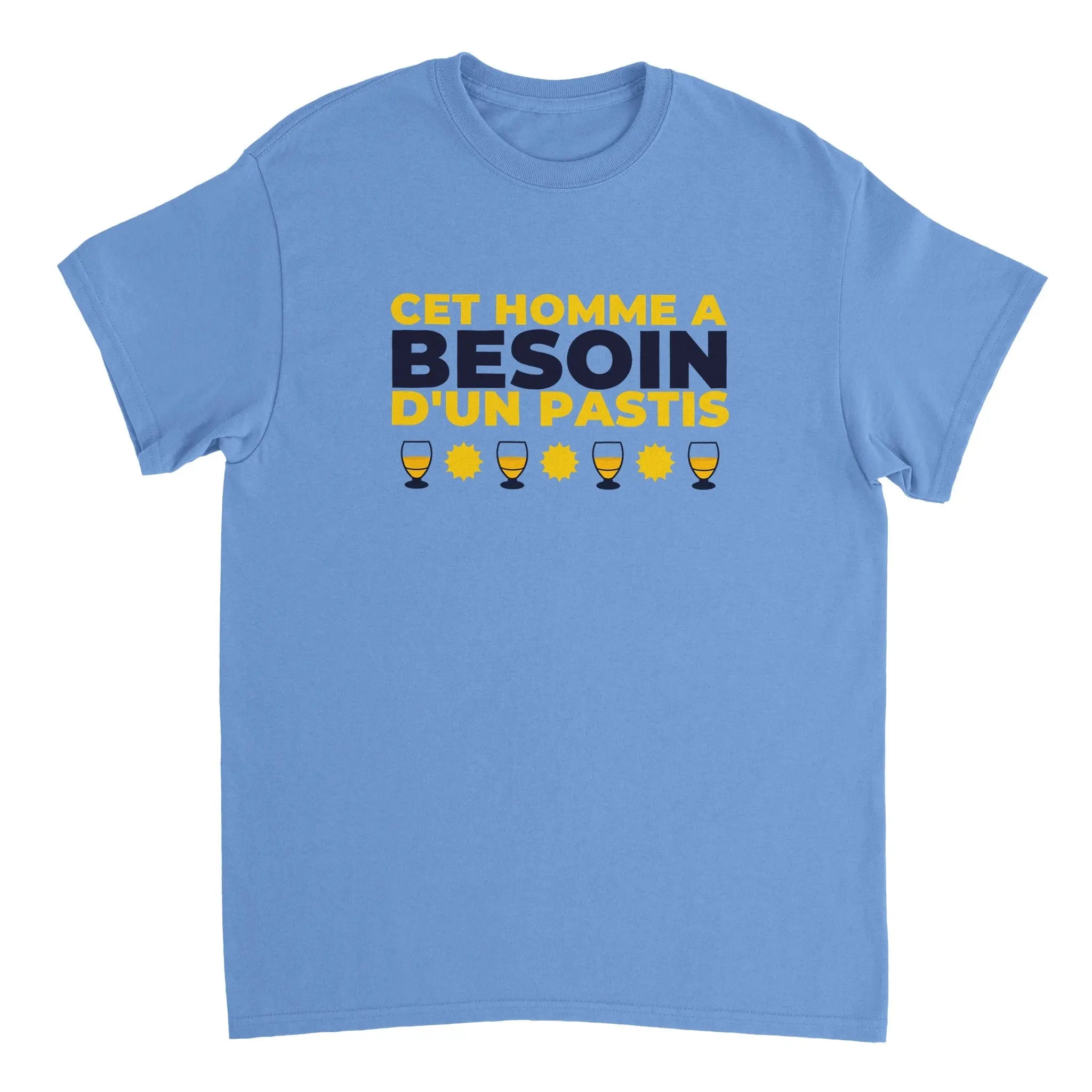 T-shirt Pastis "Cet homme a besoin d'un pastis" | Mixte French Humour