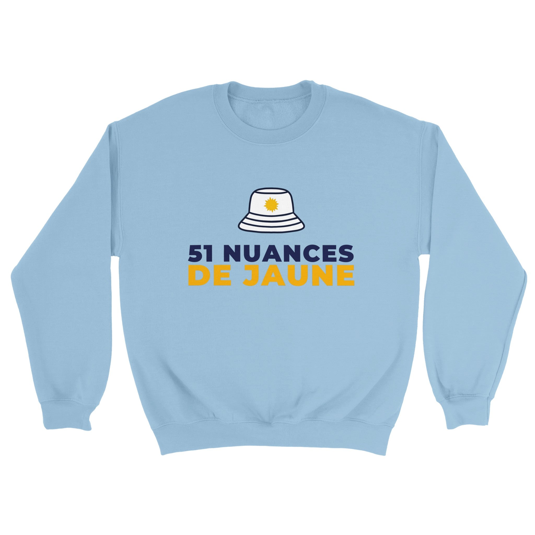 Sweat pastis "51 nuances de jaune" | Mixte