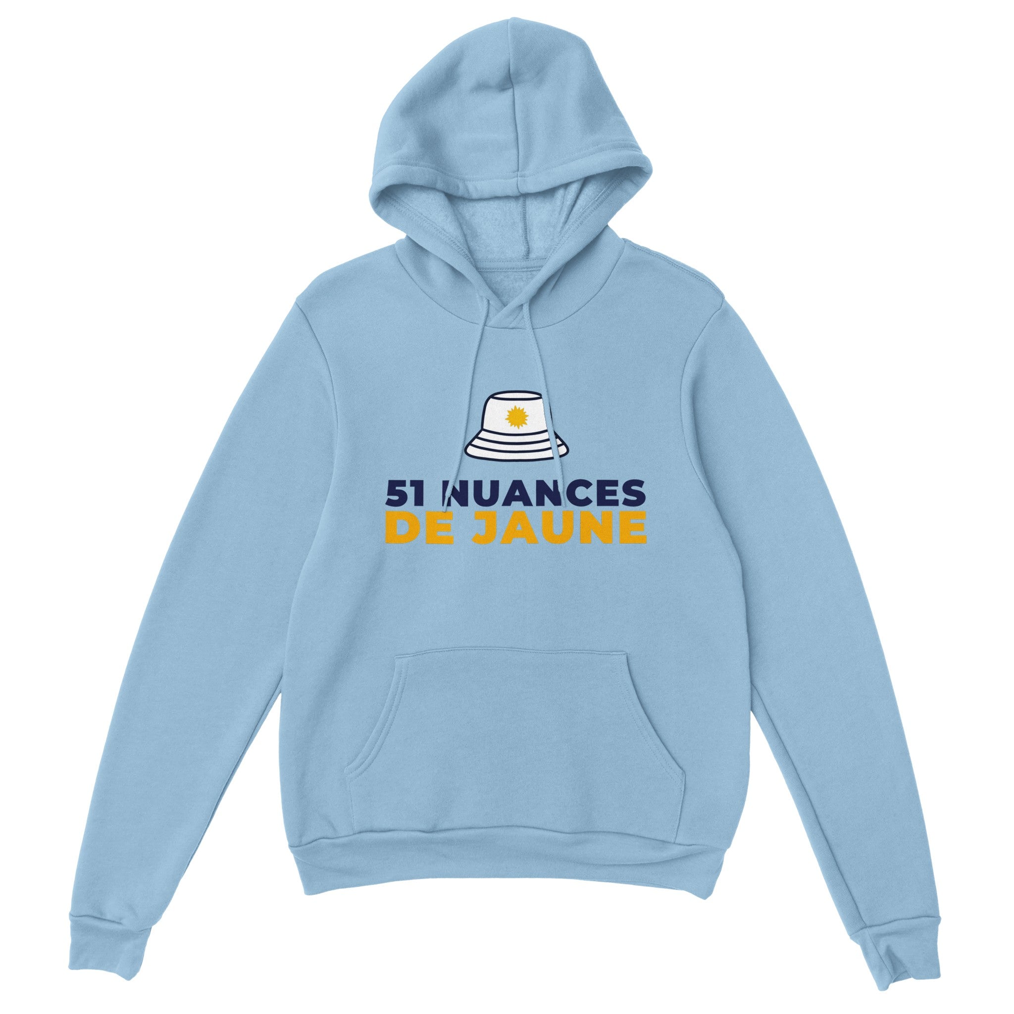 Sweat à capuche pastis "51 nuances de jaune" | Mixte