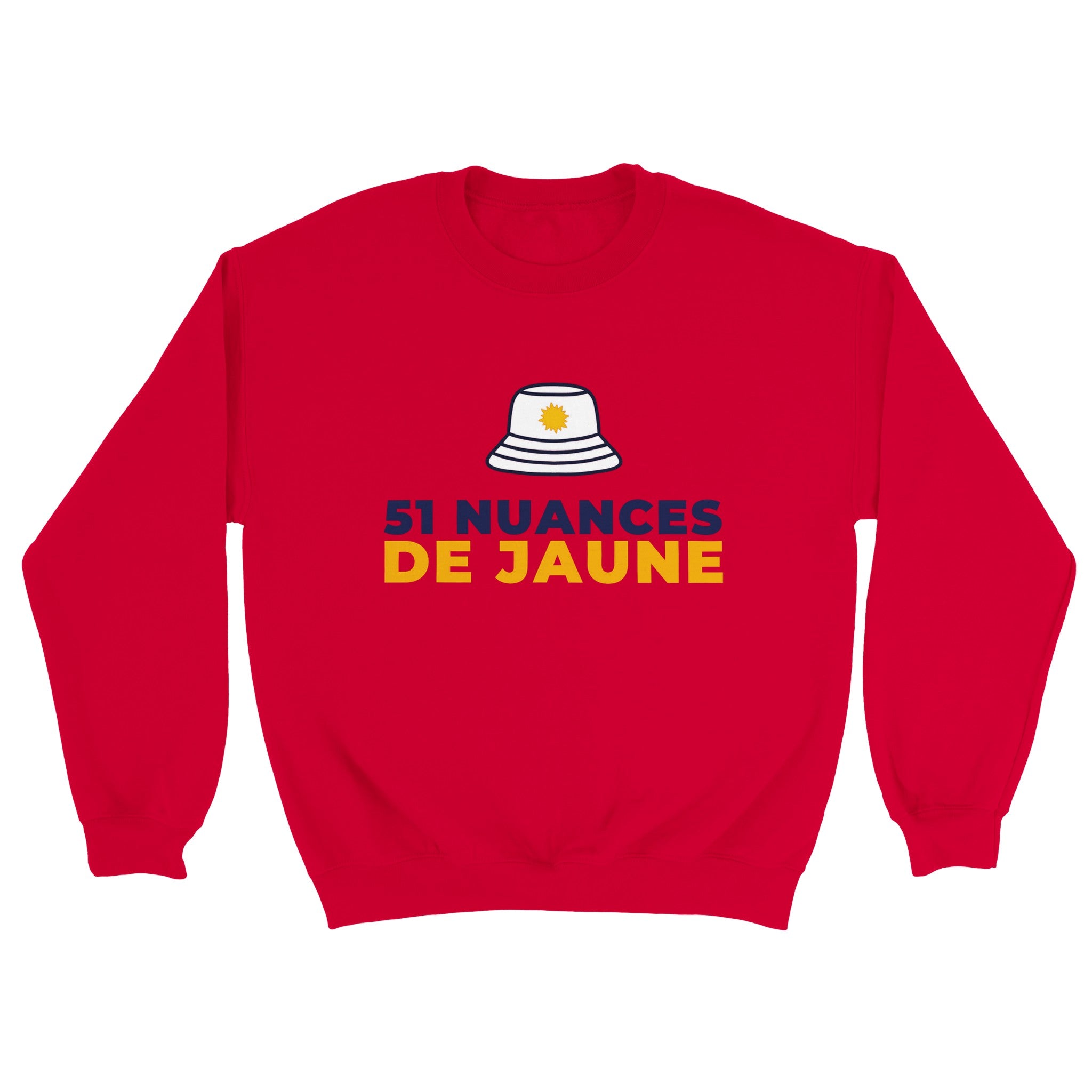 Sweat pastis "51 nuances de jaune" | Mixte