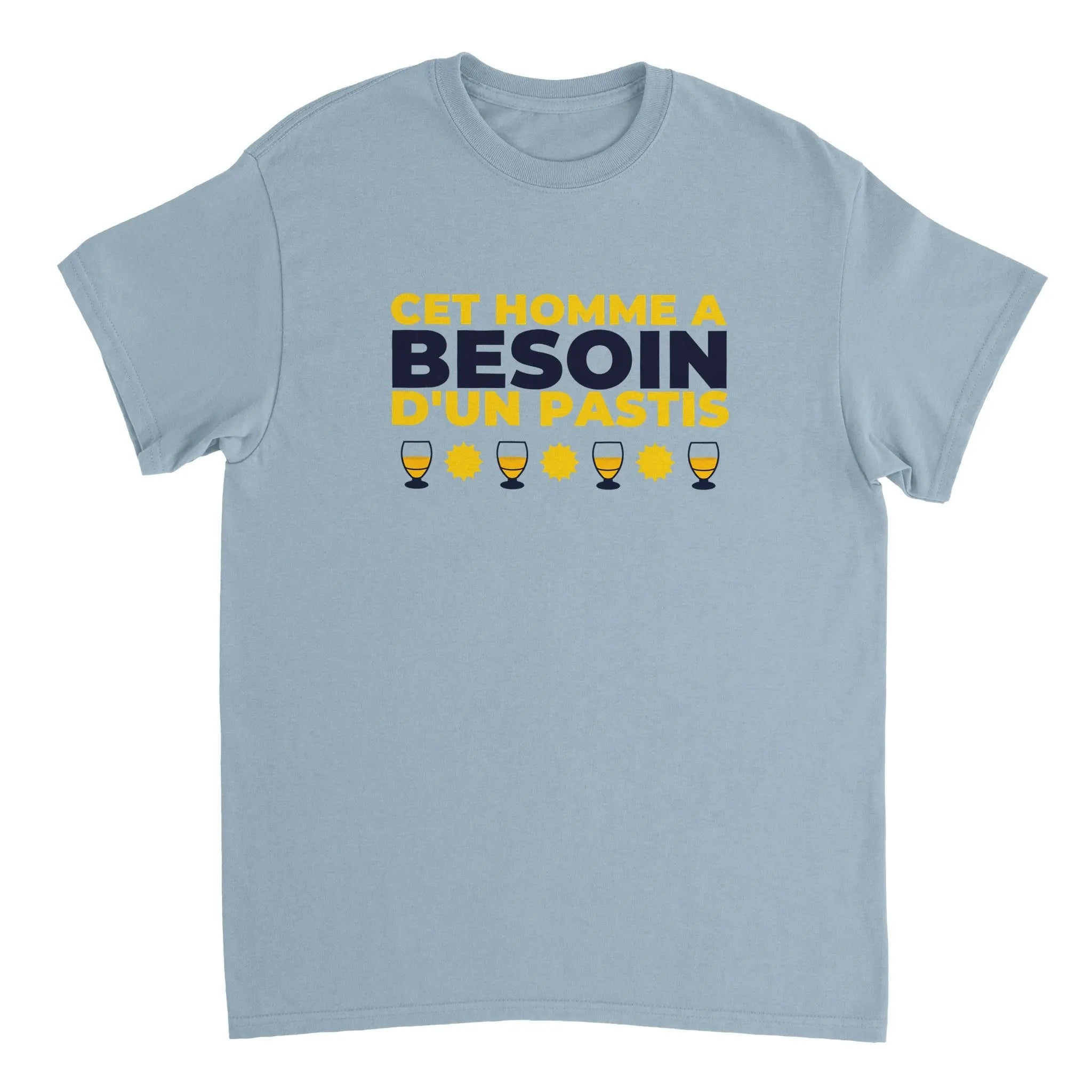 T-shirt Pastis "Cet homme a besoin d'un pastis" | Mixte French Humour