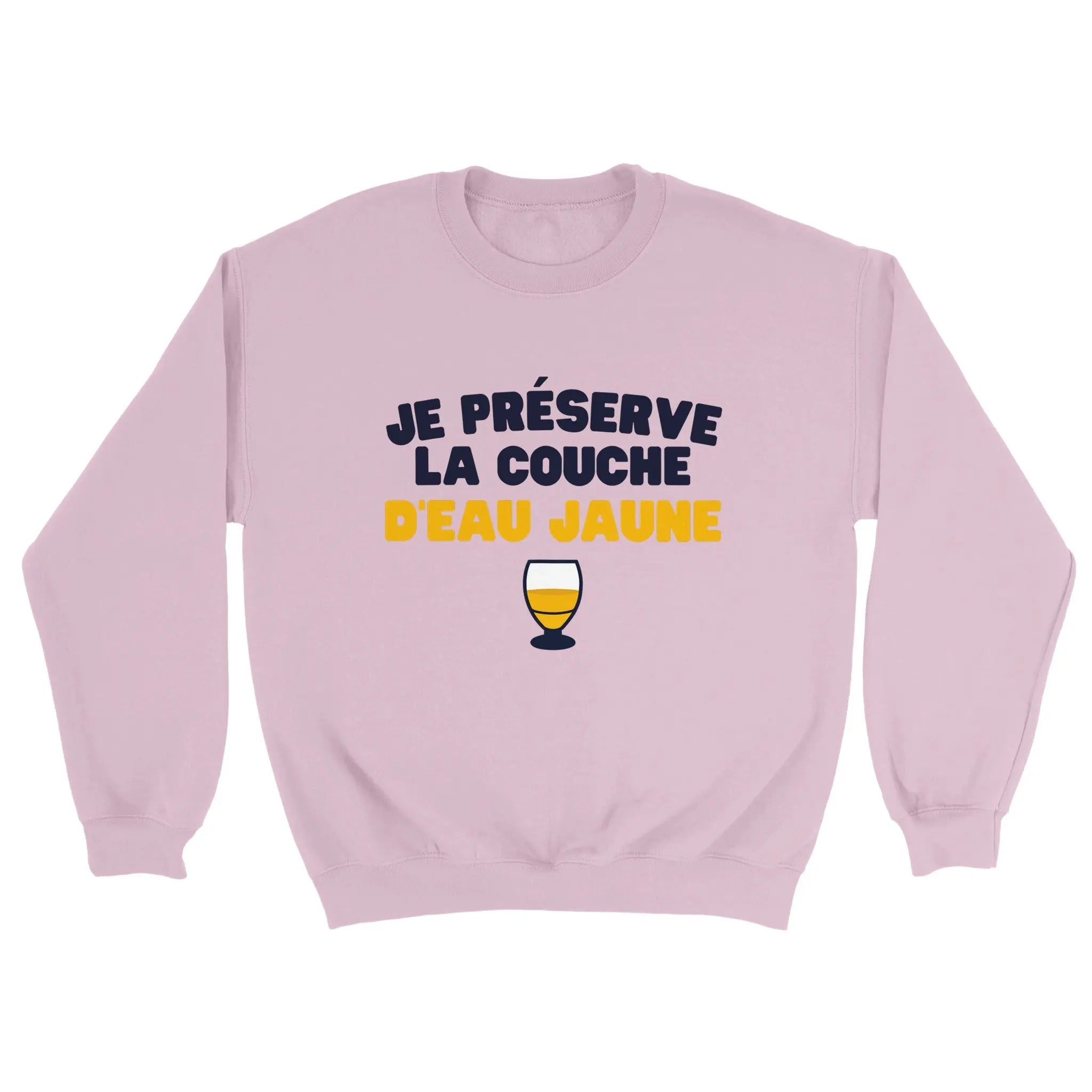 Sweat pastis "Je préserve la couche d'eau jaune" | Mixte French Humour