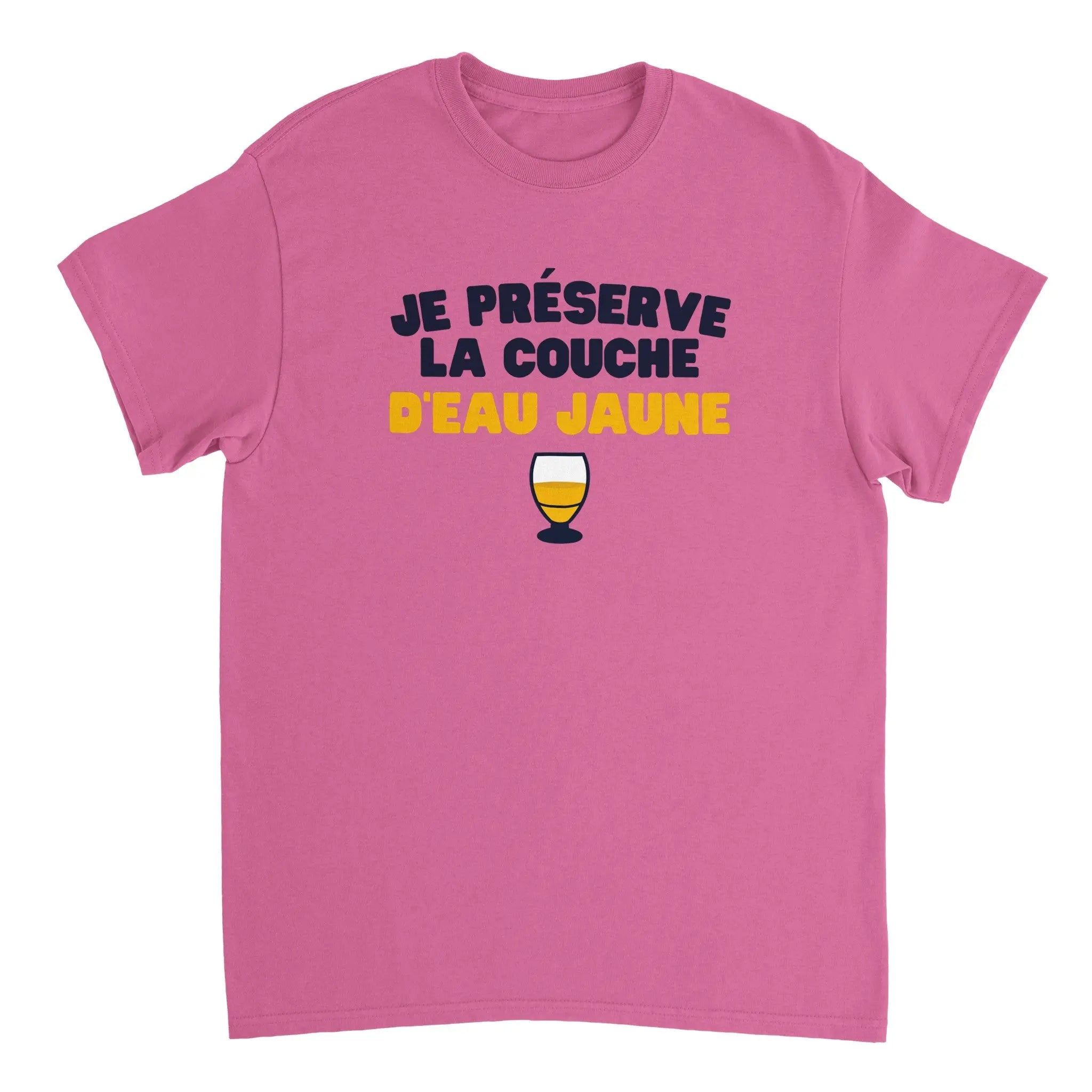 T-shirt Pastis "Je préserve la couche d'eau jaune" | Mixte French Humour