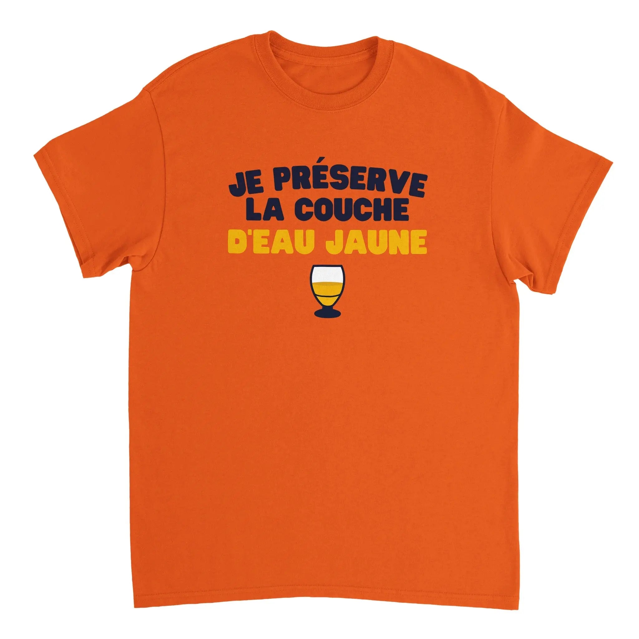 T-shirt Pastis "Je préserve la couche d'eau jaune" | Mixte French Humour